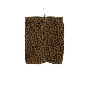 ONLY Women's Skirt Farrah Leo Denim Leopard Skirt
Size L/US 12/Euro 42